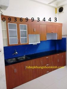 tủ bếp Laminate chữ I